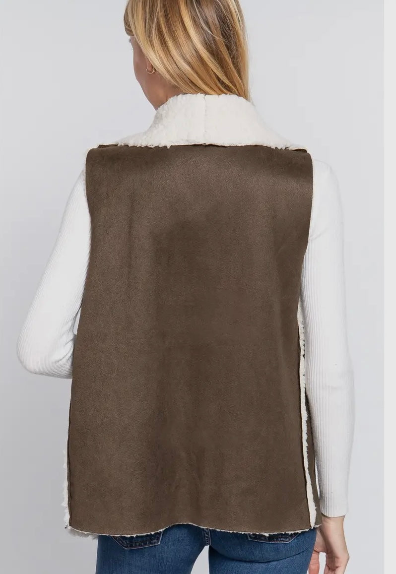 Suede Vest